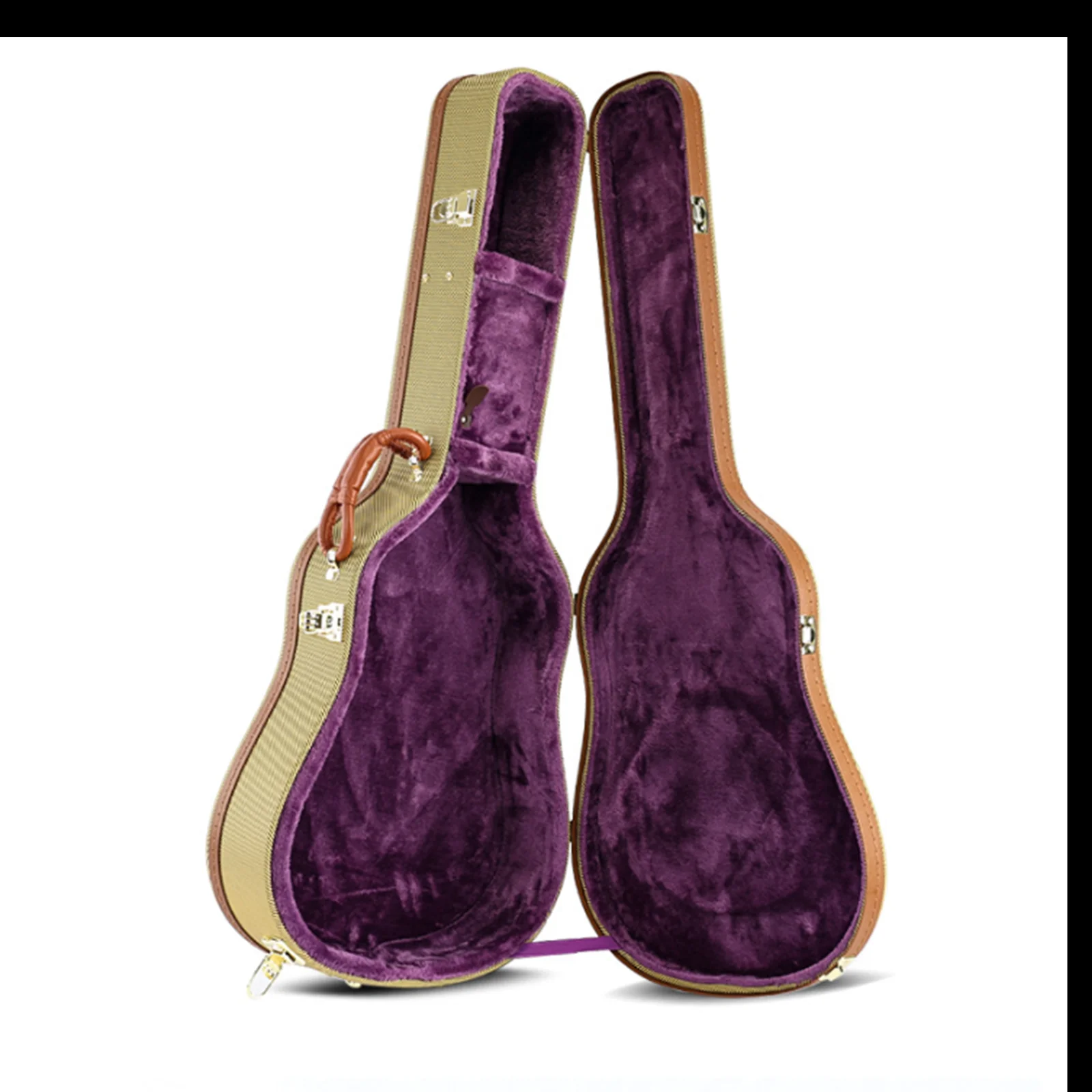 

40'' 41'' Guitar Case Adjustable Shoulder Strap Carry Handle with Lock Dust Cover Hard Shell Case for Show Performance Stage