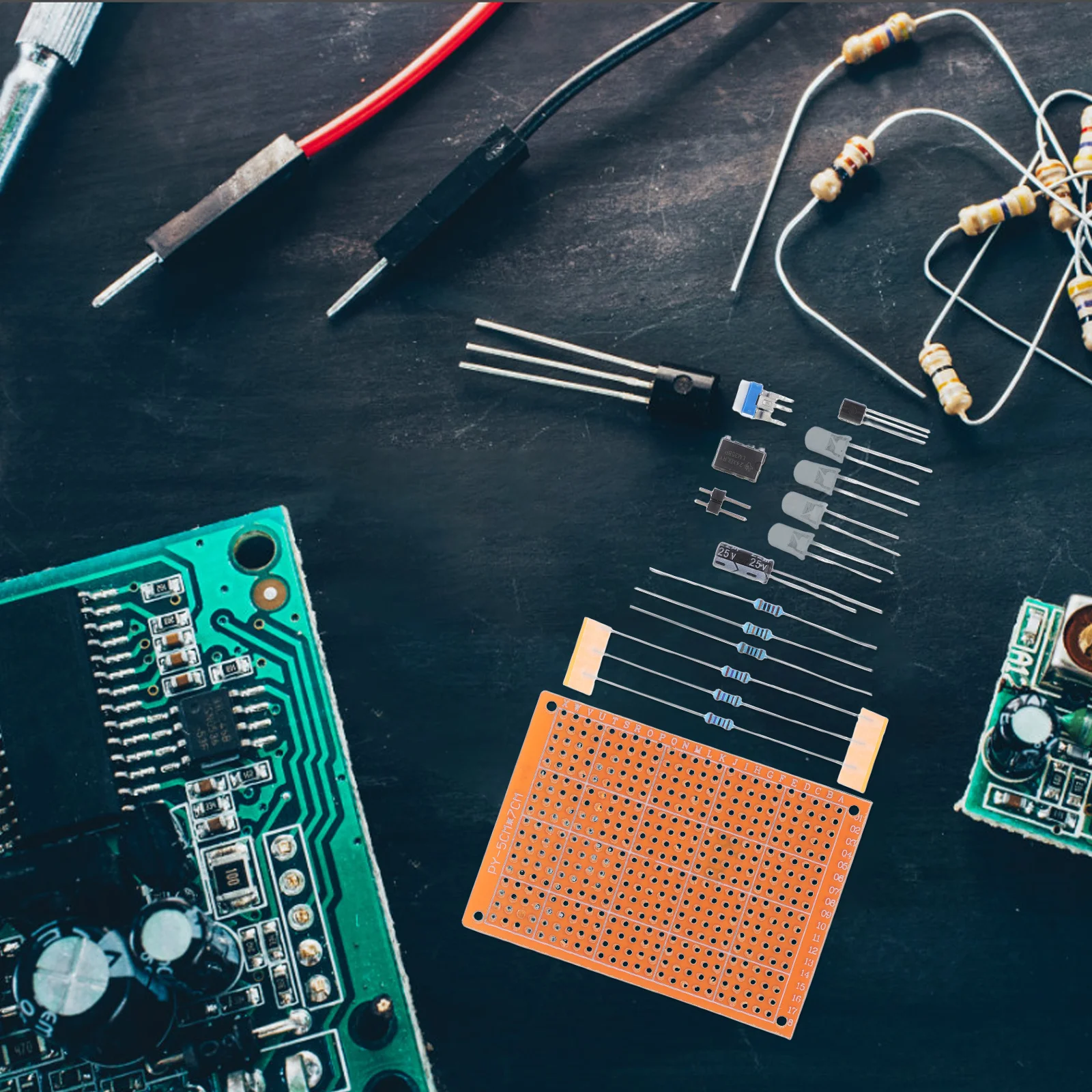 

2 комплекта, набор для практики пайки для детей, студентов, DIY электронные проекты, многоразовая дыхательная световая доска, инструмент для обучения компонентов