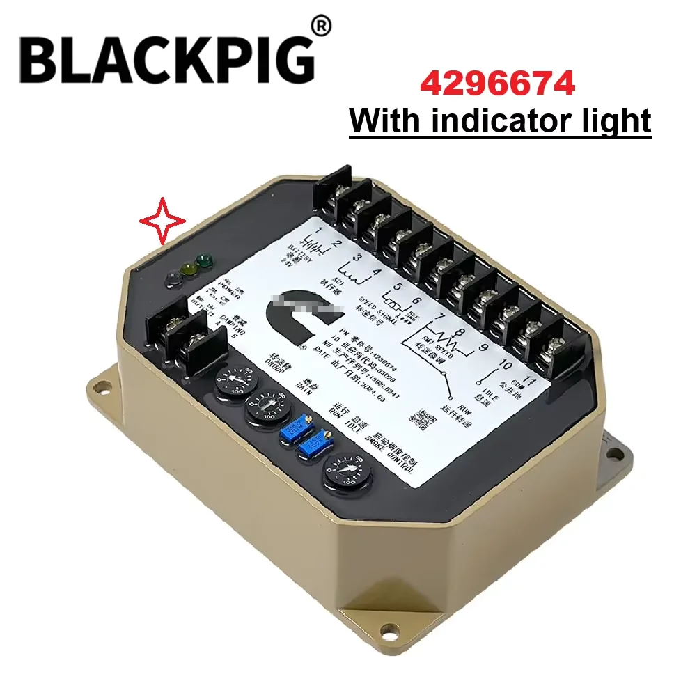 4296674 4296675 Original Cumm Speed Control Board Diesel Generator Engine Speed Controller New Version with Indicator Light