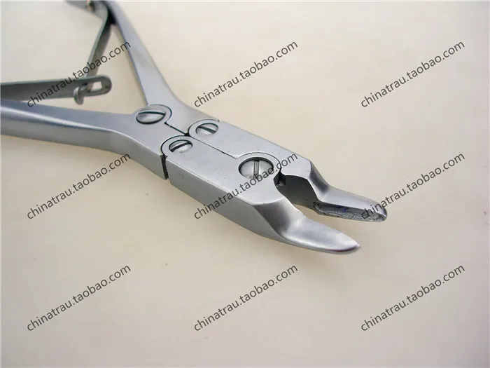 medical Small animal orthopedic instrument double joint rongeur forcep eagle's beak pliers curved round head scissors Veterinary