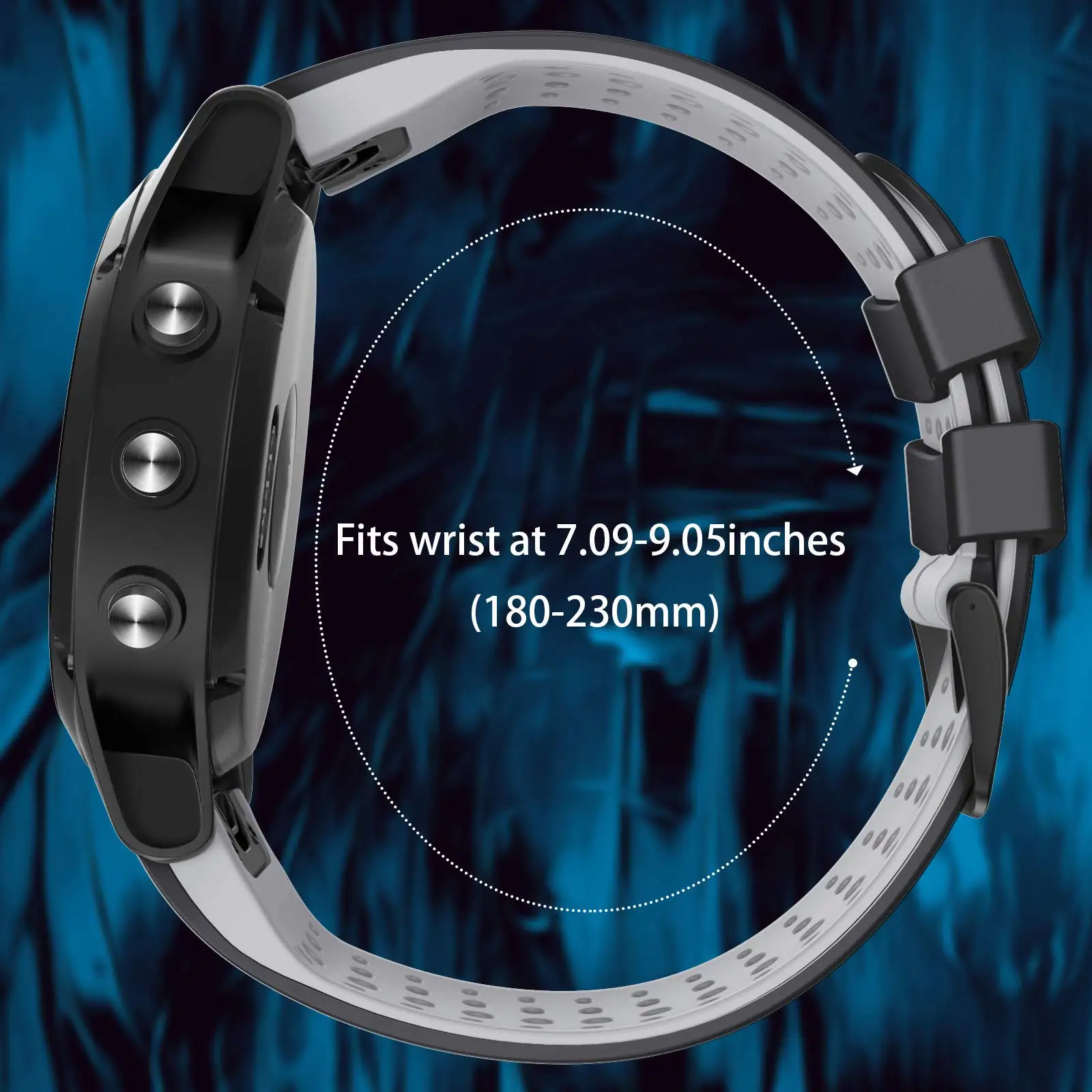 Bandas de silicona para reloj Fenix 6, banda de 22mm para Fenix 7/ 6/ 5/ 5 Plus/ 6 Pro/Forerunner 935/945
