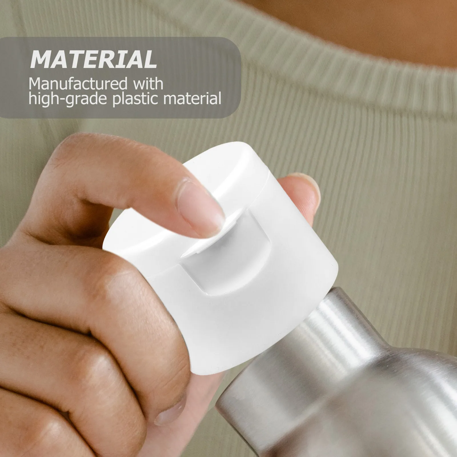 

30pcs Sports Lids 28Mm Replacement Water Bottle Caps Leakproof Plastic Sealing Covers For Sports Kettle Portable Bottle