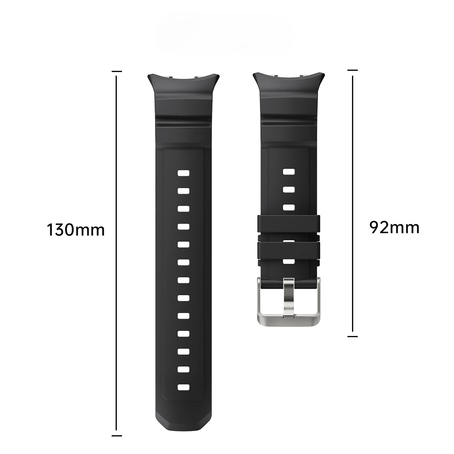 بدلة أنيقة بحزام سيليكون أحادي اللون لساعة Honor تناسب حزام سيليكون أحادي اللون مقاوم للماء