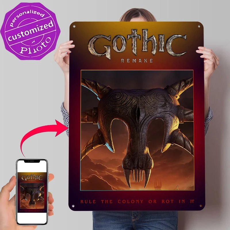 Gothic Remake Game Art Tin Poster Customized Wall Art Retro Vintage Metal Signs for Fans Room Garage Decoration At Home Man Cave
