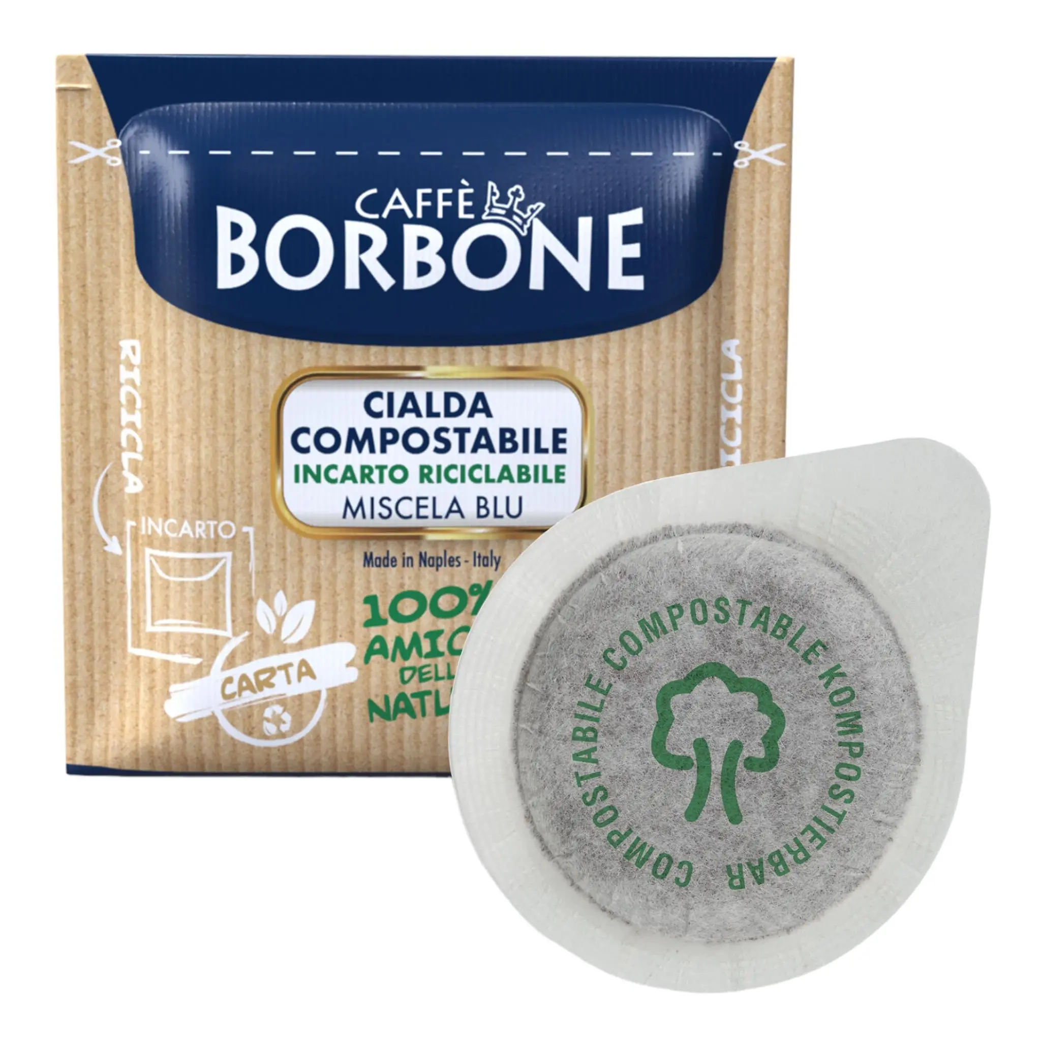 Caffè Borbone - Miscela Blu - Cialde in carta filtro ESE da 44 mm - Box da 150 pz