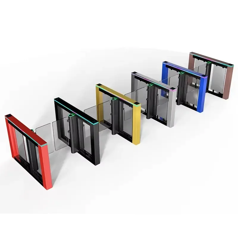 Hot Sale Biometric Access Control Turnstile Gate with Facial Recognition Alarm System for Bank Security Hospital Entrance