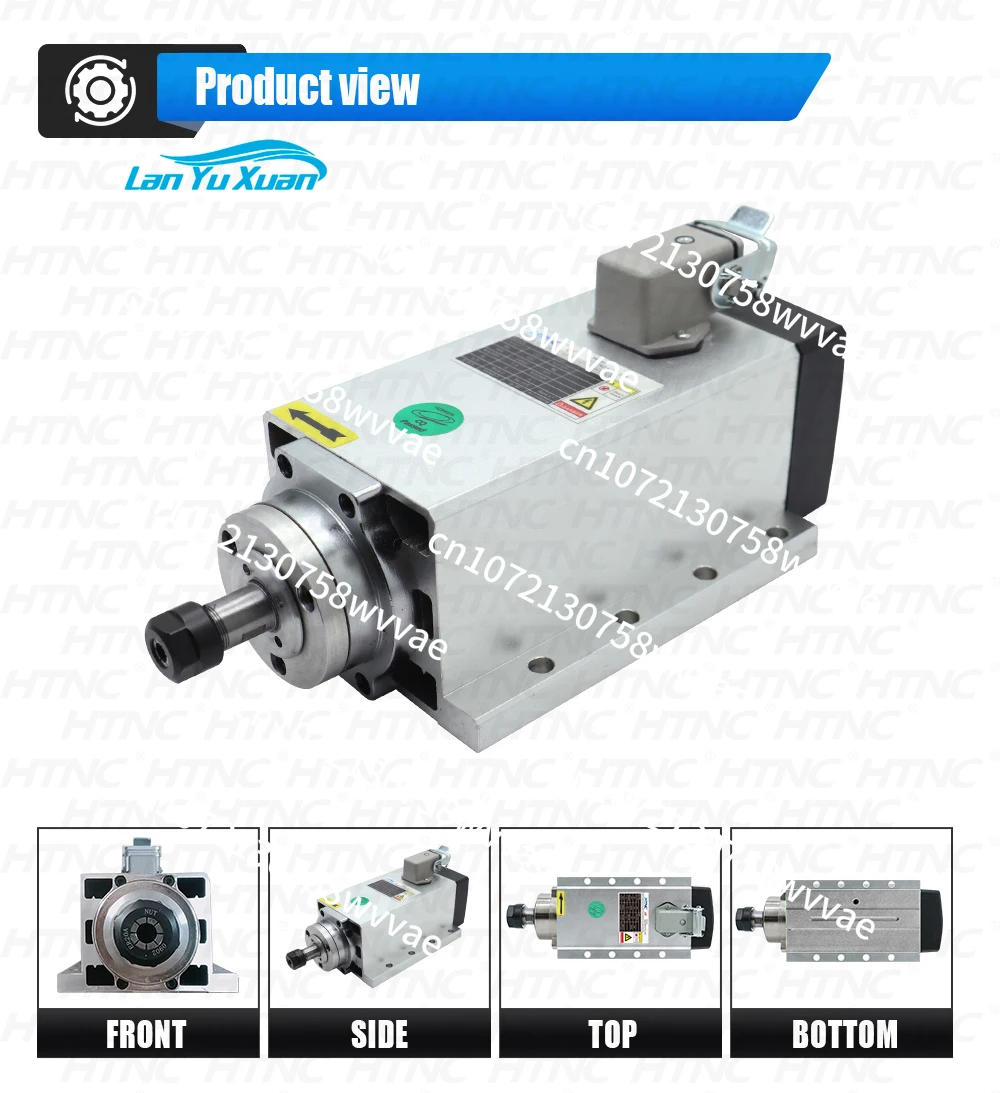 New Arrival 2.2KW CNC Spindle Motor 110v / 220v ER20 Spindle 400hz 24000RPM + ER20A  wrench + 2pcs ER20 Collet  1/2 inch 10mm