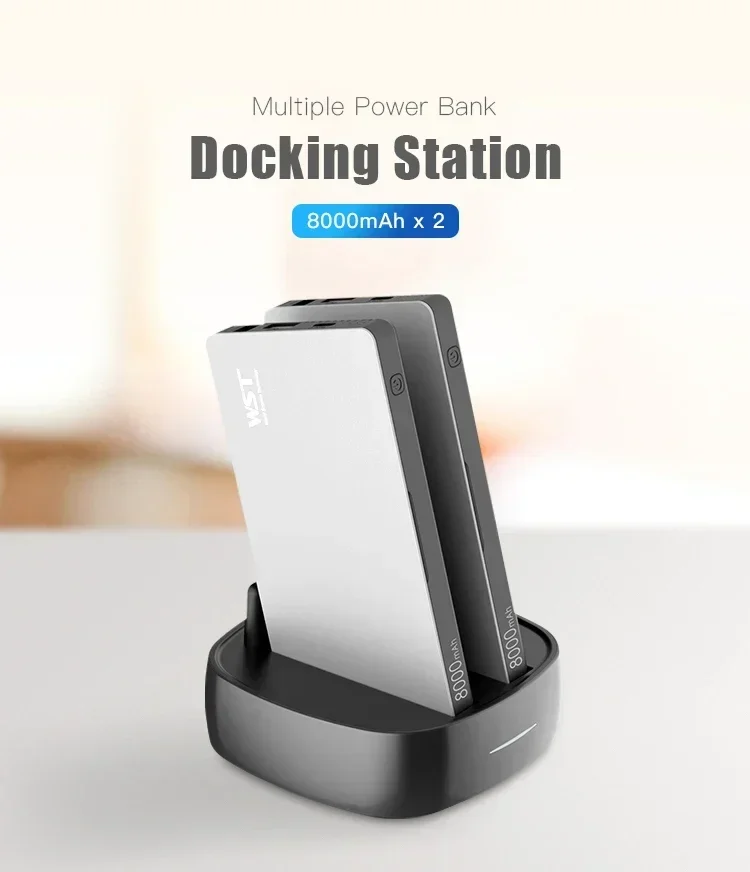 2025 Cute 8000mAh Power Bank – Portable Shared Charger for Rental Station, Restaurant & Personal Use