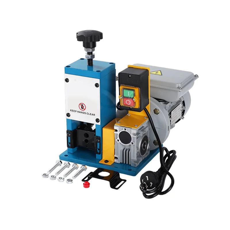 JH Automatic Electric Wire Stripper Machine 1.5-25mm Adjustable for PVC & Network Cables 110V/220V with Alloy Steel Blades