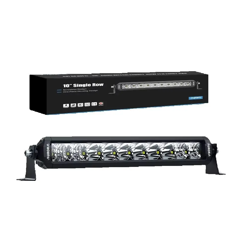 AURORA Screwless Ip69k IP68 Super Bright Barra Led Amber 24V 12V 10