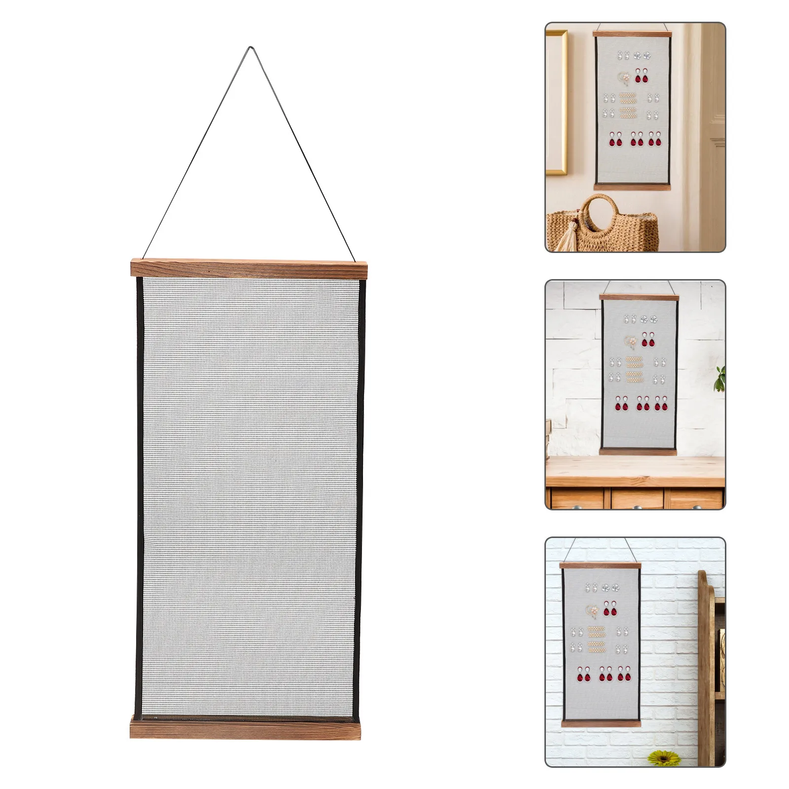 

Деревянный настенный органайзер для заколок и серег, простая подставка для демонстрации заколок и зажимов для волос