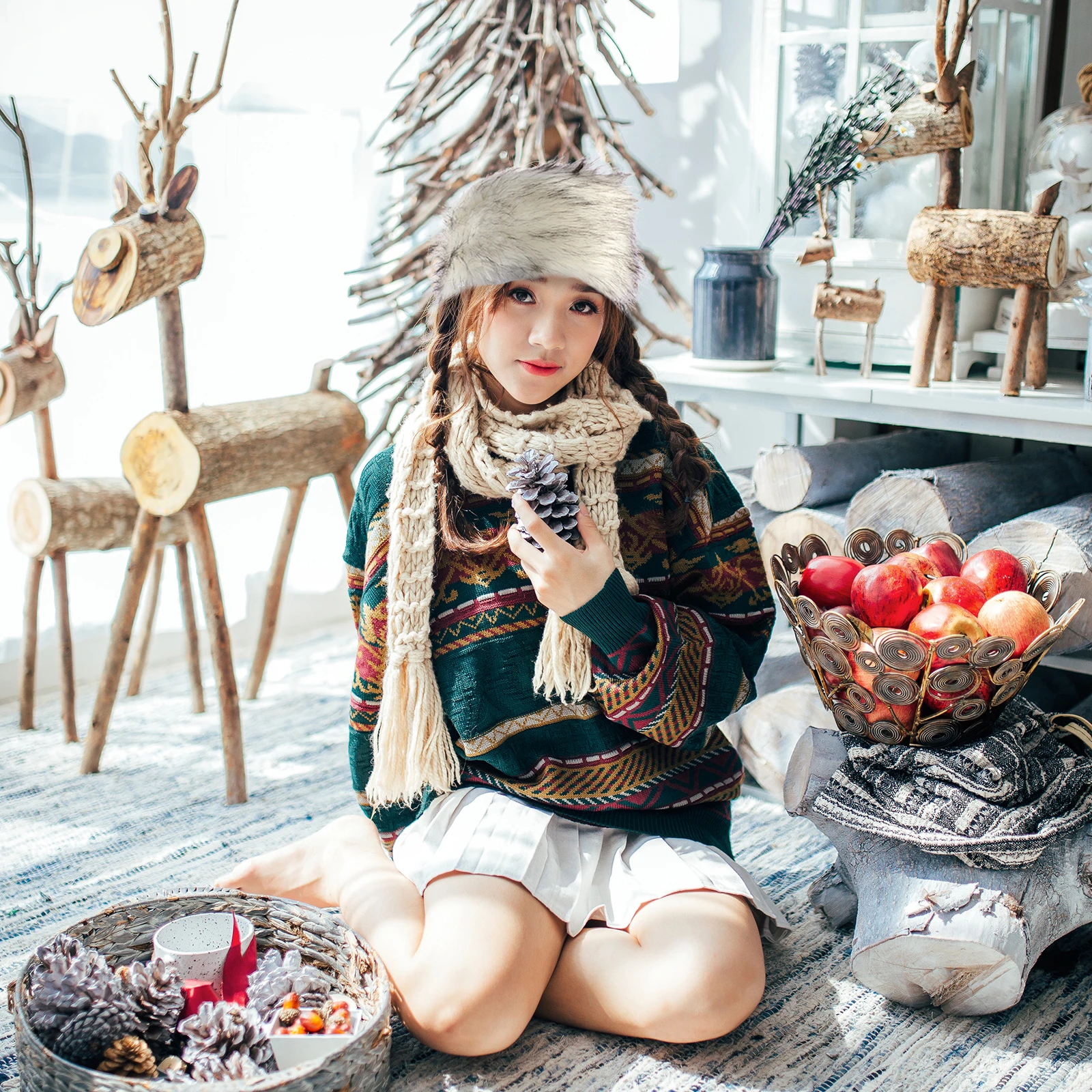 الشتاء فو قبعة دافئة أزياء الفتيات النساء الطقس البارد قبعة أنيقة العصرية هدية اختيار الحرارة آذان أساسيات قبعة