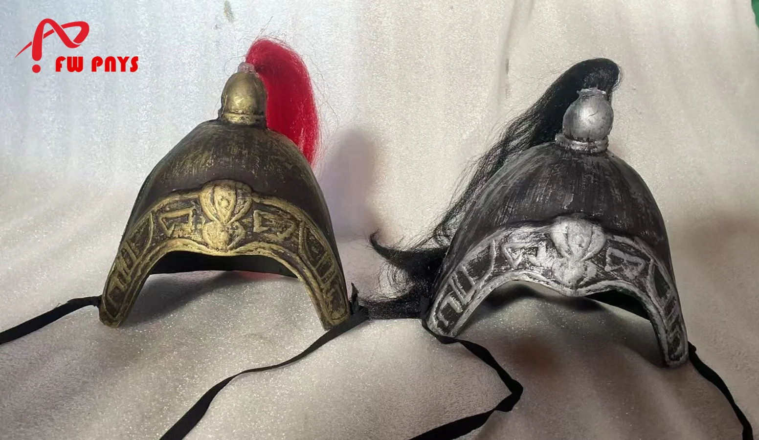 Vintage General Armor Hat For Men Chinese Ancient Soldier Headgear Warrior Valor Cosplay Cap Foam Rubber Material