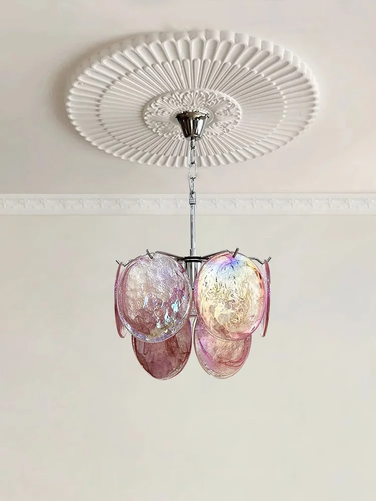 

Modern Classcial Handmade Colorful Glass Ceiling Pendant Lights Romantic Home-applicant LED Dimmable Lamps For Living Room