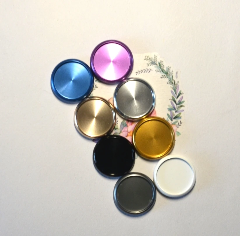 6pcs 24mm Aluminum Binding Ring Buckle Mushroom Hole Binder with Metal Disc Disc Binding Book Binding Supplies A5 Binder