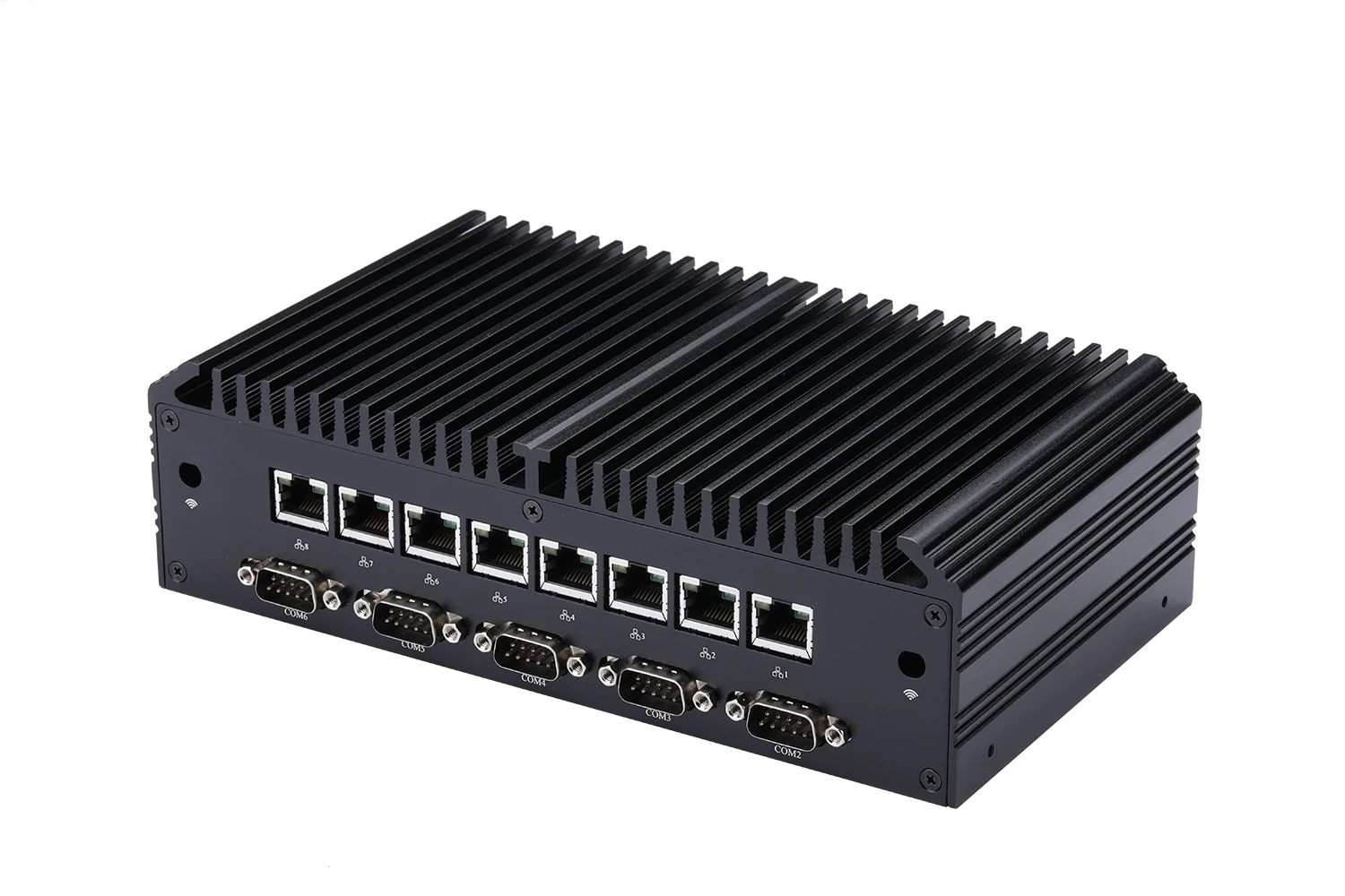 Qotom Mini Computer Q818GEX Q838GEX Q858GEX S13 Celeron Core i3 i5 8 Lan 6 COM Security Gateway Appliance