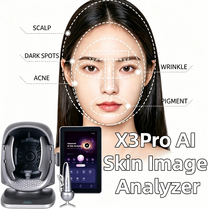 M Precise All-in-one Skin Image Analyzer Intelligent Machine For Facial Skin X3Pro 3D AI Skincare Device Skin Analysis For Salon