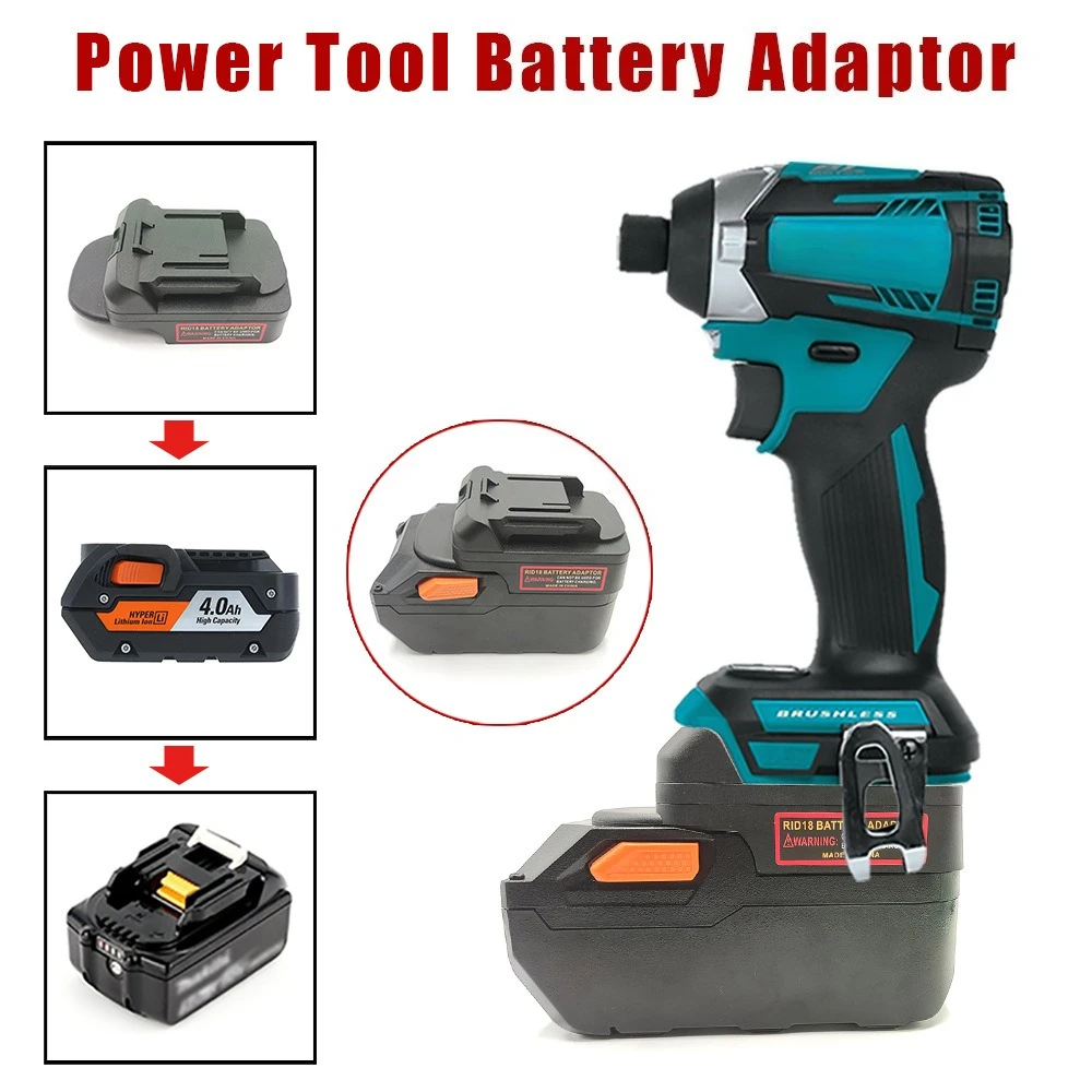 

Адаптер-переходник для литиевых батарей RIDGID AEG 18 В, адаптер для литиевой батареи Makita, аксессуары для электроинструментов