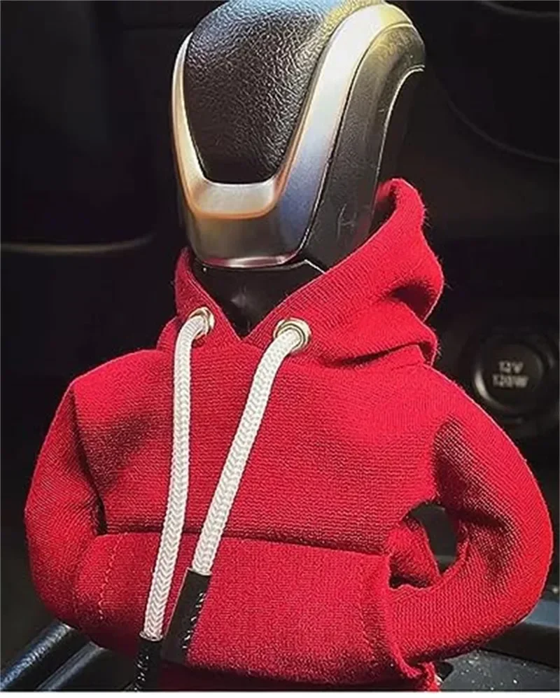 Hoodie Car Gear Shift Cover Fashion Gearshift Hoodie Car Gear Shift Knob Cover Manual Handle Gear Sweatshirt Change Lever Cover