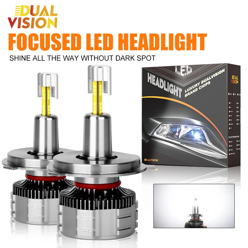 

Dualvision 360 H7 LED Headlight Canbus H4 H1 H11 H8 9005 HB3 9006 HB4 9012 HIR2 300W 3D CSP Auto Lamp Fog Lamp For Lens 12V 24V