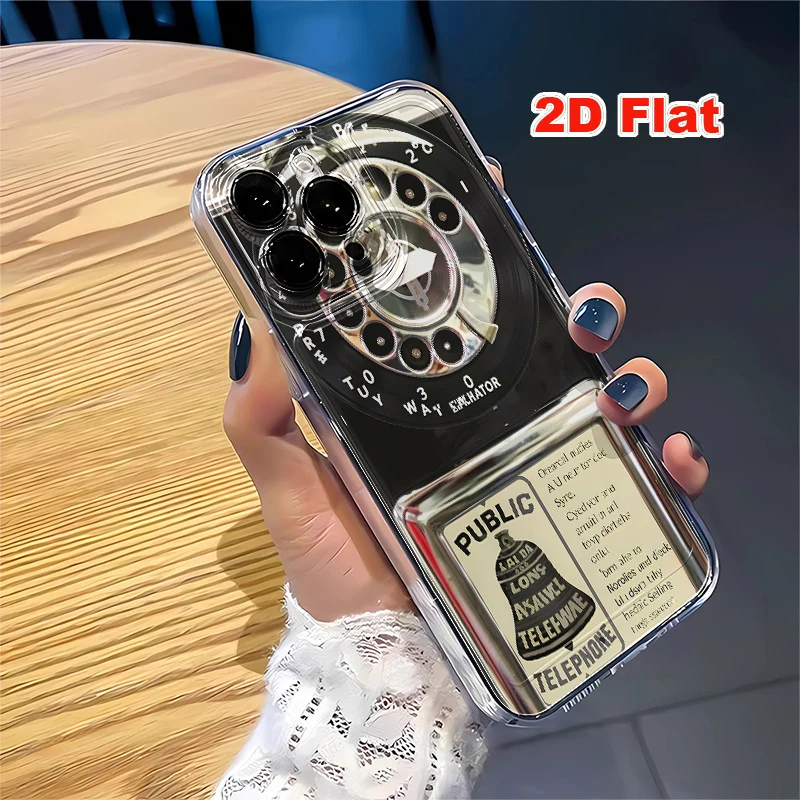2D Flat Soft Silicone Phone Case For iPhone 17 Pro Max 16 18 Pro 13 11 15 14 Plus 12 17 16E 17Promax Shockproof Transparent Funda Cover