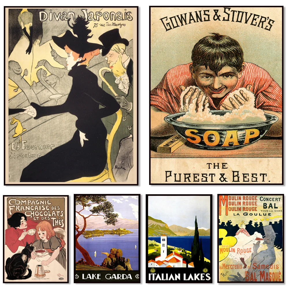 

Плакат "Moulin Rouge", печать на холсте