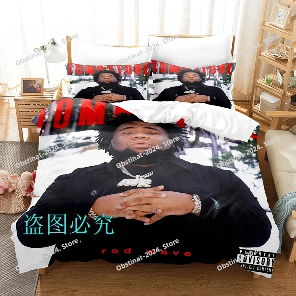 Popular Rod Wave album Bedding Set Single Twin Full Queen King Size Bed Set Adult Kid Bedroom Duvetcover Sets parure de lit Bed2
