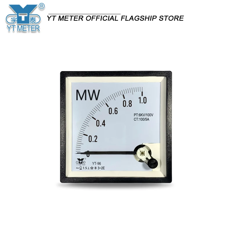

CP96 6KV/100V AC three-phase active power meter 500KW 1MW 2MW kilowatt meter megawatt YT96