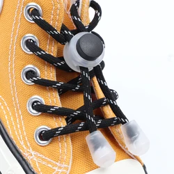 Cordones elásticos sin corbatas para niños y adultos, cordones rápidos para zapatos, bandas de goma redondas, zapatos sin corbata