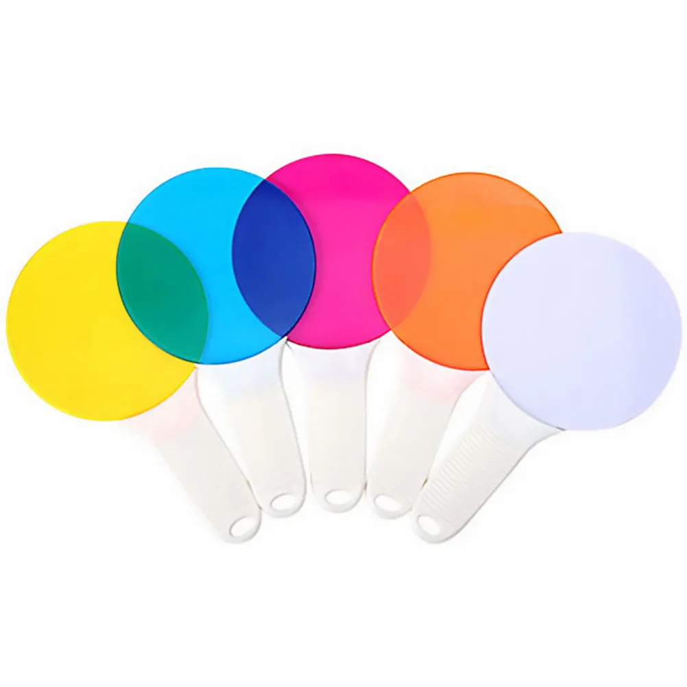 

1 set Color Filter Board Set Kids Cognitive Toys Round Abs Plastic Montessori Education Optics Physics Learning Tool Storage