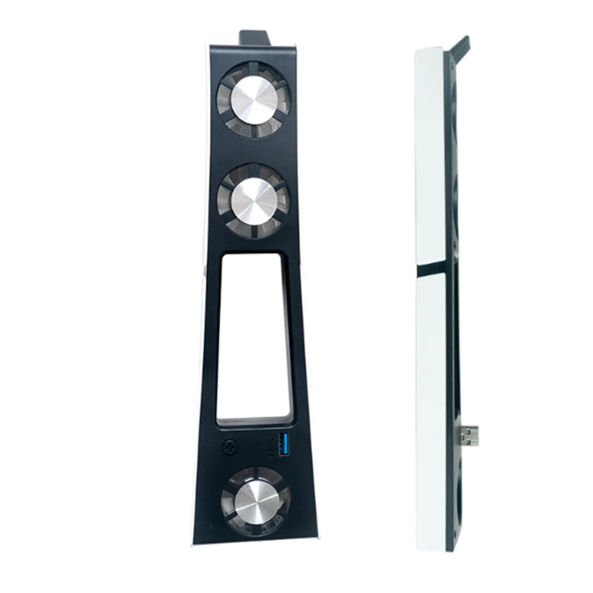 مروحة تبريد خفيفة RGB لوحدة التحكم النحيفة ، نظام تبريد هادئ ، 3 مراوح ، منفذ USB ، ملحقات الألعاب