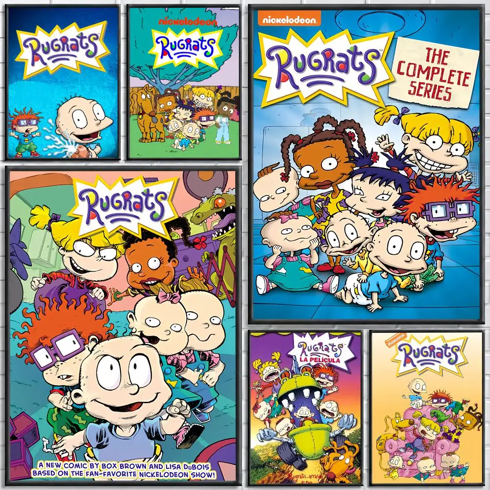 R-Rugrats Painting Calligraphy Stylish Canvas Poster Wall Art for Living Room Bedroom Cafe Office Decor Gift