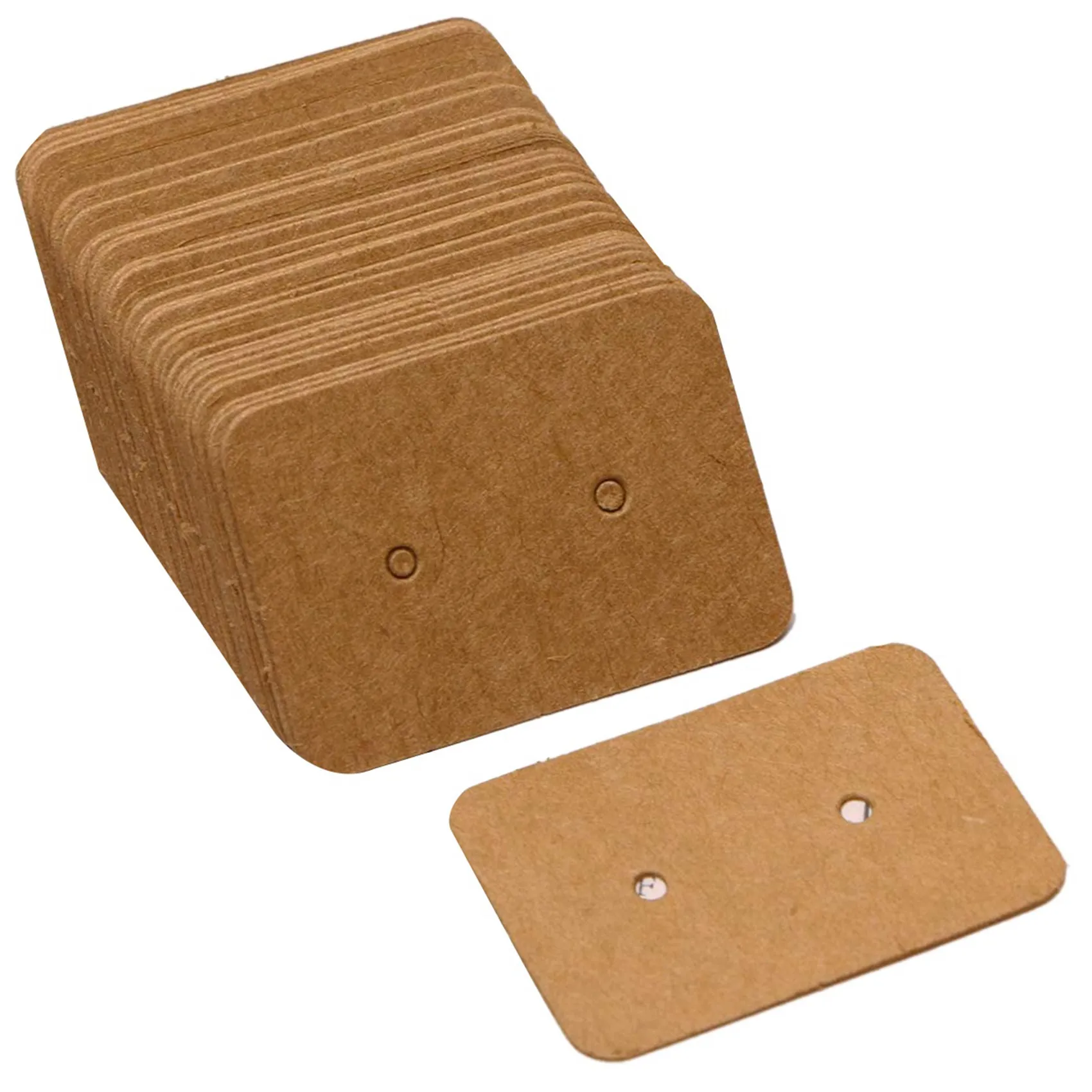 

CYL-100 шт. маленькие пустые серьги-гвоздики из крафт-бумаги, карты для демонстрации сережек, ценник, бирка, держатель для ювелирных карт, белый и бронзовый