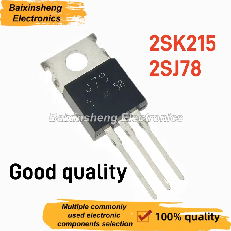 10PCS 2SK215 2SJ78 TO-220 N&P Channel Power MOSFET Complementary Pair K215 J78 Audio Amplifier Field Effect Transistor