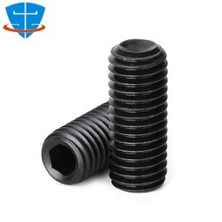 DIN916 200pcs M1.6 M2 M2.5 M3 M4 M5 M6 M8 M10 M12-M16 Grade 12.9 Alloy Steel Hex Hexagon Socket Set Screws Allen Stop Grub Screw