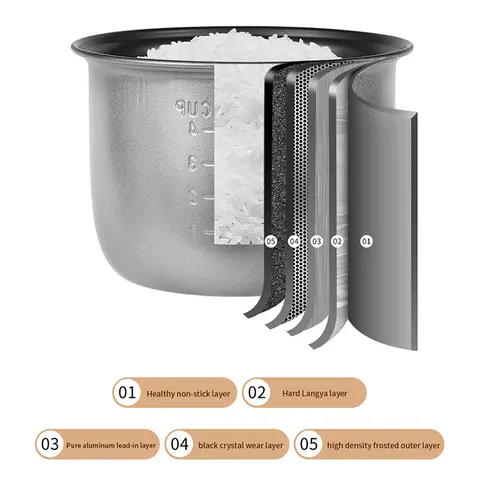 Mini riskokare Automatisk Hushållskök Elektrisk Matlagningsmaskin 1-2 Personer Matvärmare Ångkokare 1.2L Liten Riskokare 10 best sales mini riskokare för 1 person - №4