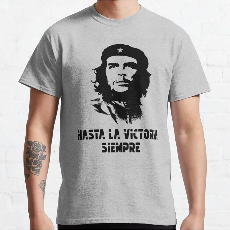 

Che GUEVARA 0216 Retro Cuba revolution leader gift t shirt for man 100% cotton printed clothes Men's All size S-6XL Tops