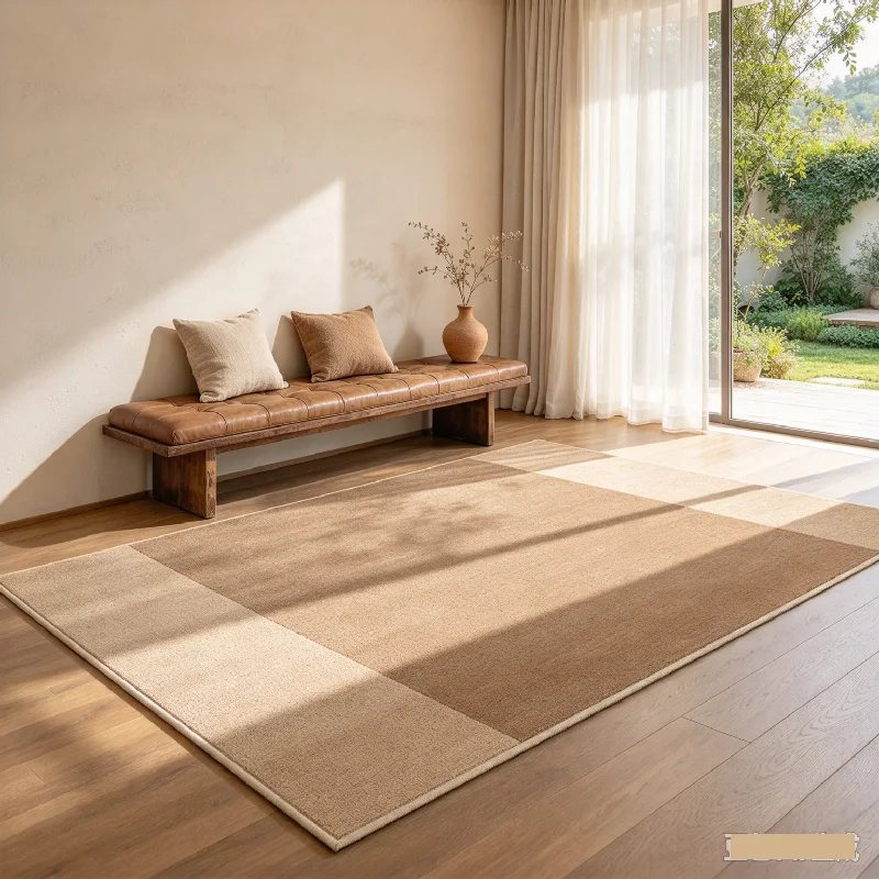 Nordic Medieval Style Rug Thick Non-Slip Floor Mat for Living Bedroom Sofa Coffee Table Japanese Minimalist Home Decor carpet