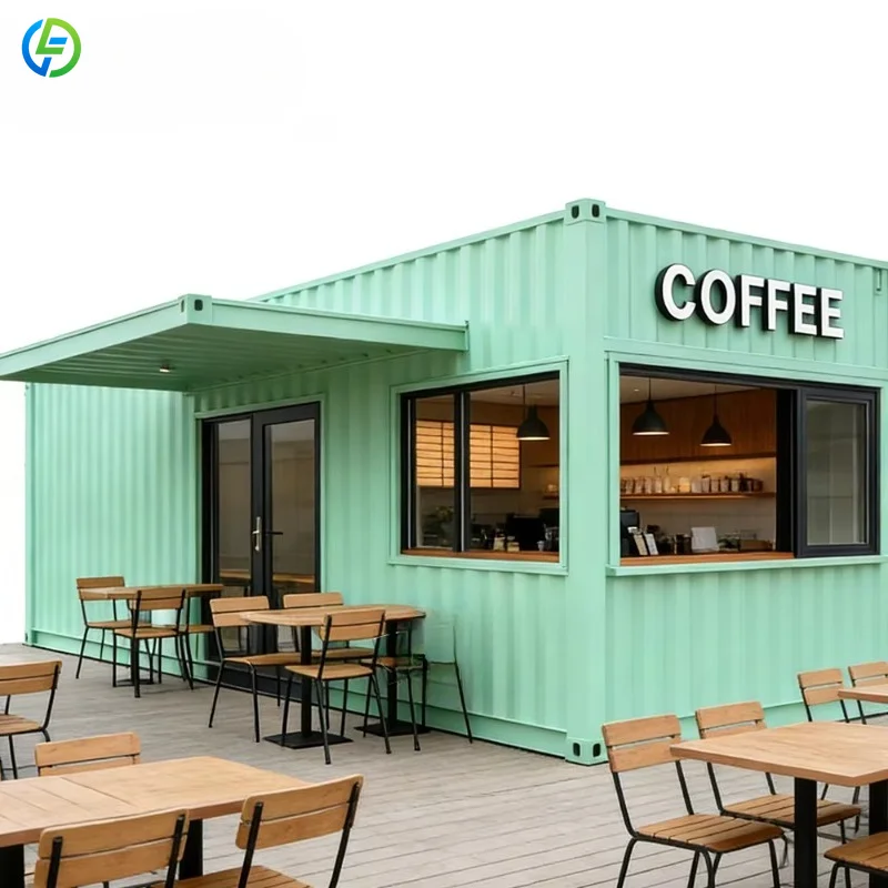 Customized Outdoor Shipping Container Bar Cafe Restaurant Shop Pop up Store Modular Container Commercial Building