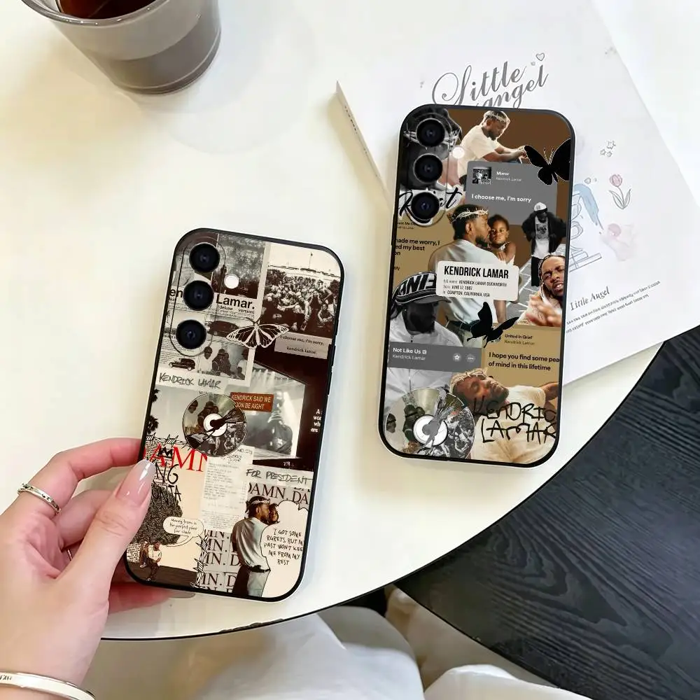 Rapper K-Kendrick L-Lamar gift Phone Case For Samsung Galaxy A73,A72,A71,A70,A53,A52,A51,Soft Silicone Black Cover