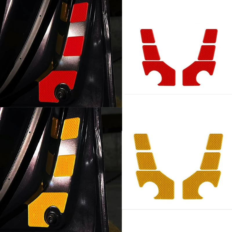 

Для Honda Stepwgn Spada RP8 2022 2023 2024 ABS внутренняя дверь автомобиля предупреждение светоотражающая доска крышка автомобильные наклейки