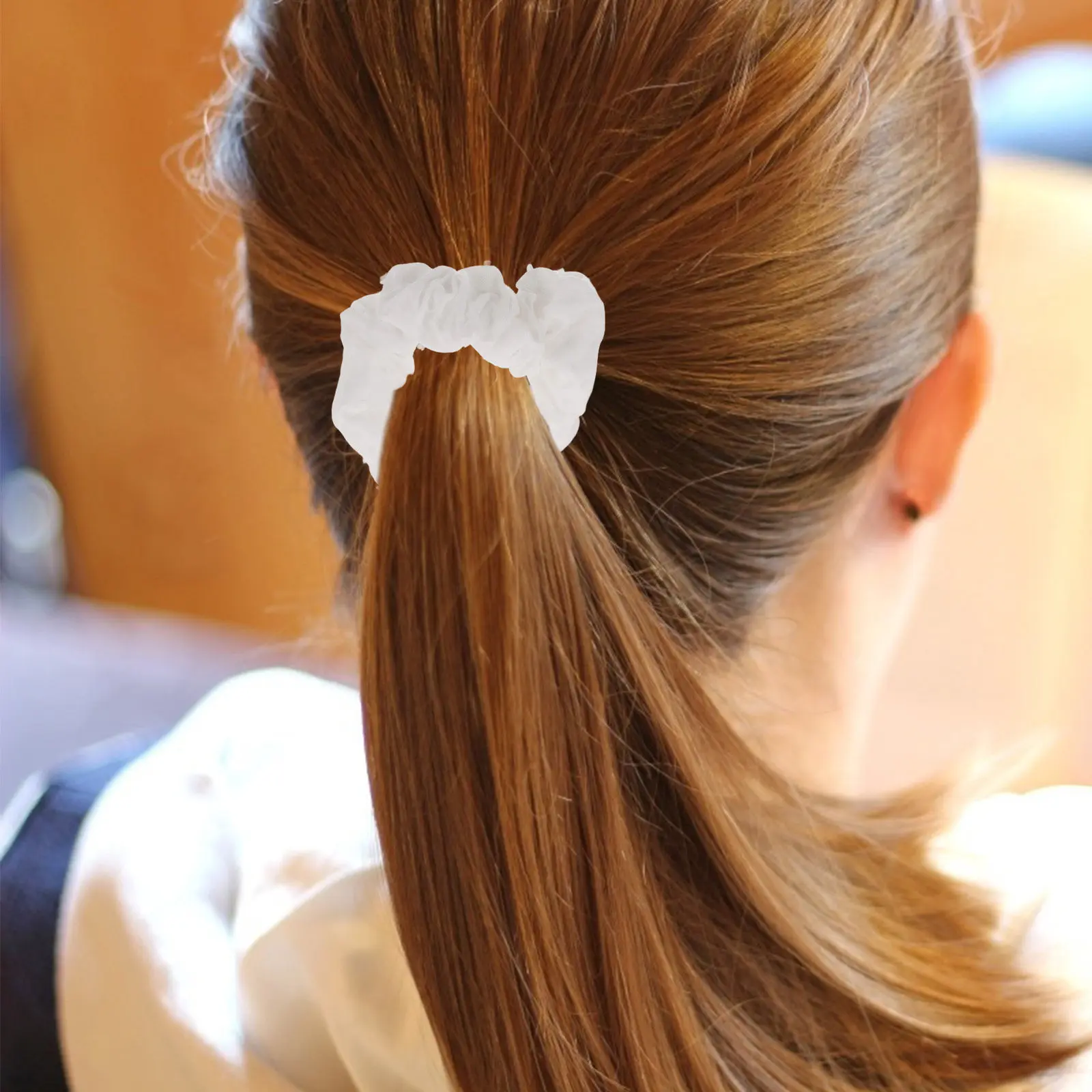 

5Pcs Tie Dye Cotton Floral Hair Scrunchies High Elasticity Soft Stretchy Ponytail Holder Large Bands for Thick Hair Women Girls