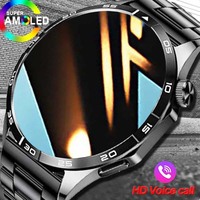 2024 New Original Smart Watch 4 Men GPS tracking AMOLED 466*466 HD screen Heart Rate Sports Fitnes NFC Bluetooth Call smartwatch