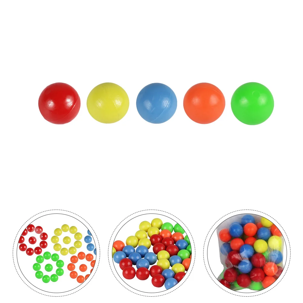 100 Pcs Counting Balls Probability Learning Colored Plastic Colorful Puzzle Little for Kids Child