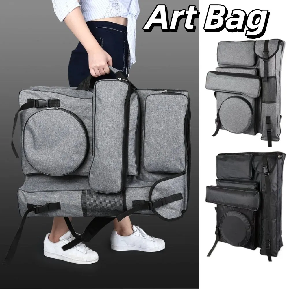 Strumenti professionali per schizzi su tela Borsa artistica Zaino in tela per artisti impermeabile di grande capacità Borsa da viaggio durevole per schizzi