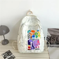 Inside Out 2 Disney New Movie Cartoon Backpack Students School Bag Children Bookbag Laptop Outdoor Rucksack Kids Birthday Gifts