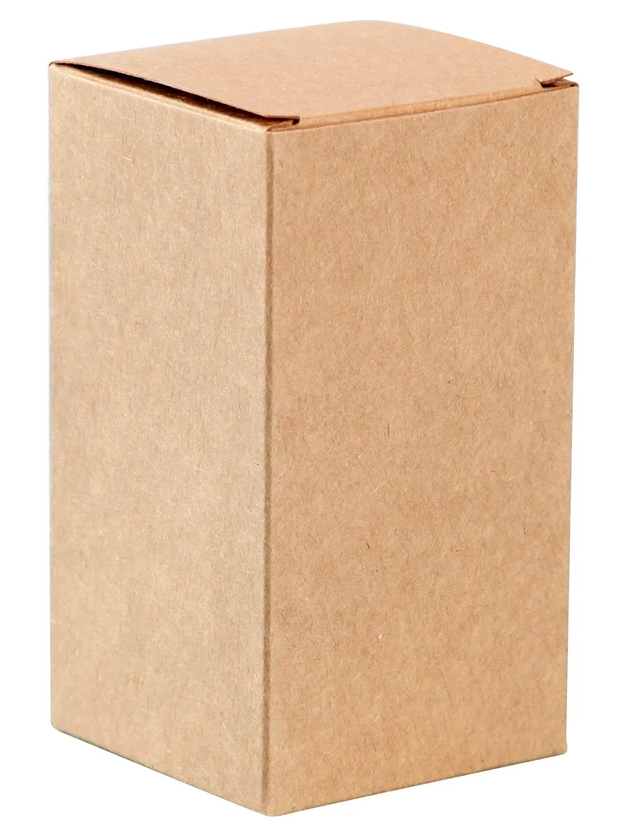 50pcs DIY Kraft Paper Cardboard Packaging Box for Essential Oil Packing Boxes Perfume Bottle Packaging Paper Box