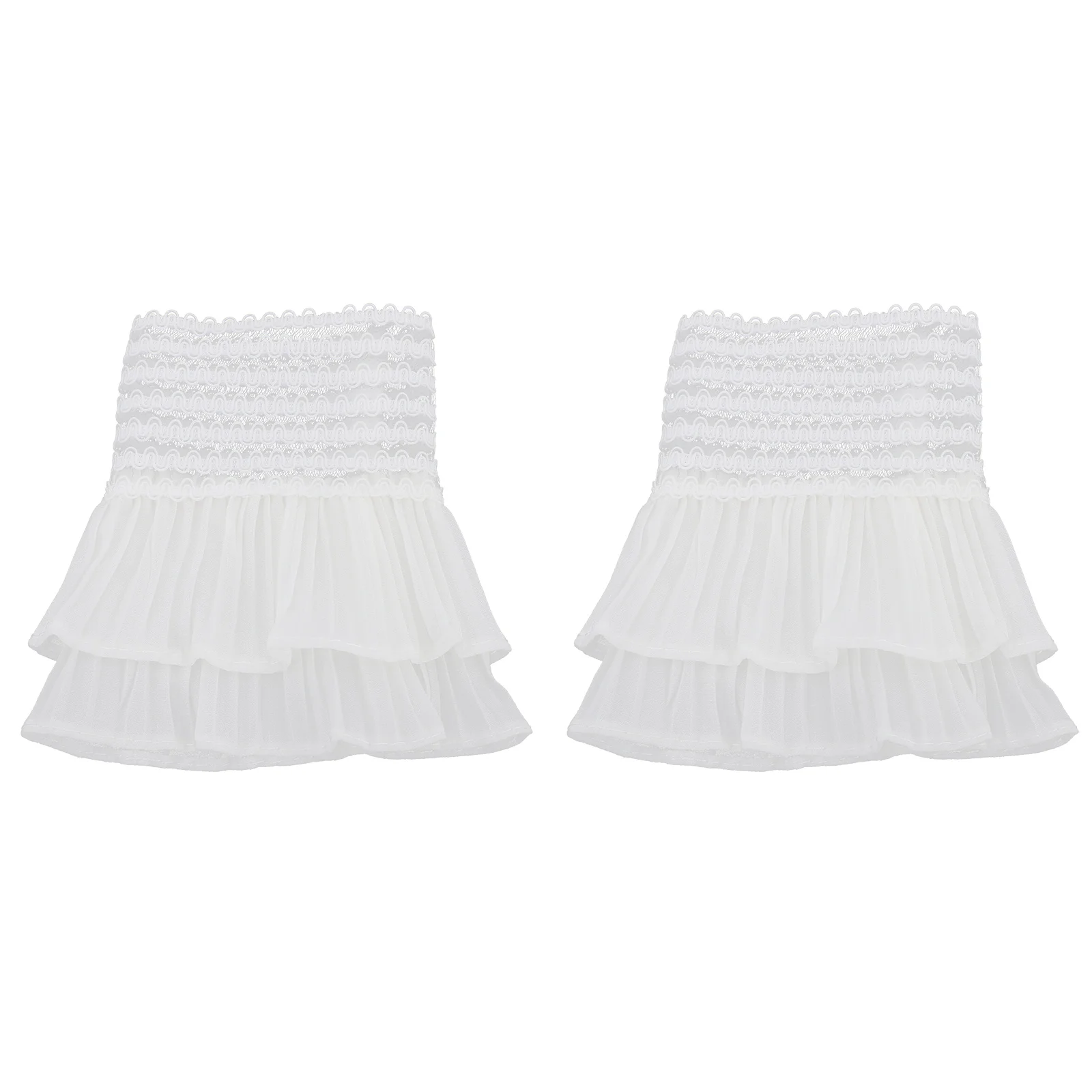 Fake Sleeves Lace Wrist Bracelet Cuff for Wedding Layered Cuffs Kids Victorian Costume Detachable Lolita Dress Gothic Outfits