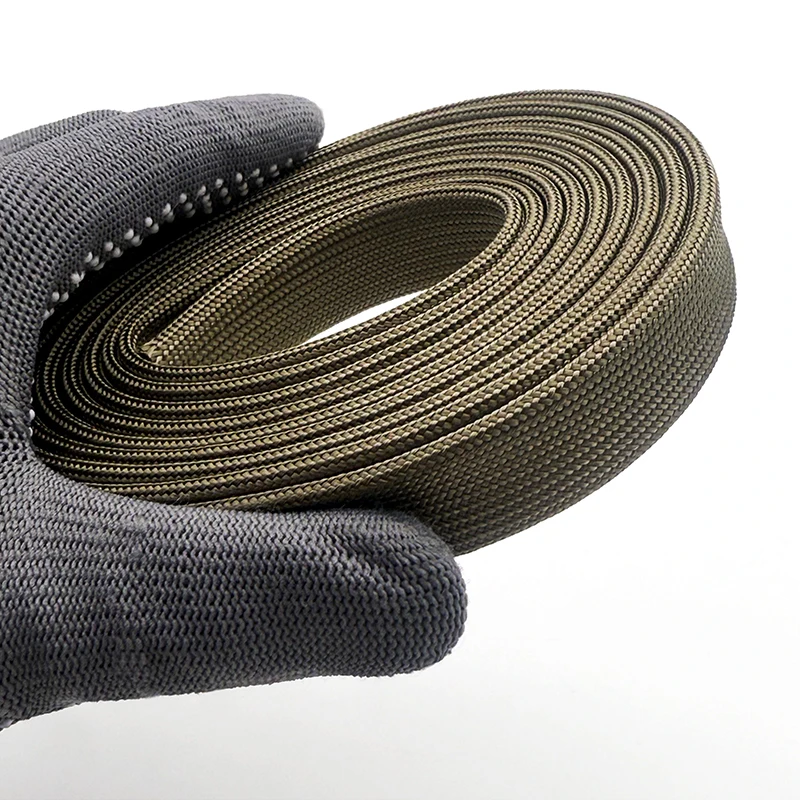 1000Deg.C Sleeve Anti-wear Braided Basalt Hose High Heat Resistant HTG Tube Power Cabinet Wiring Protective Sheath