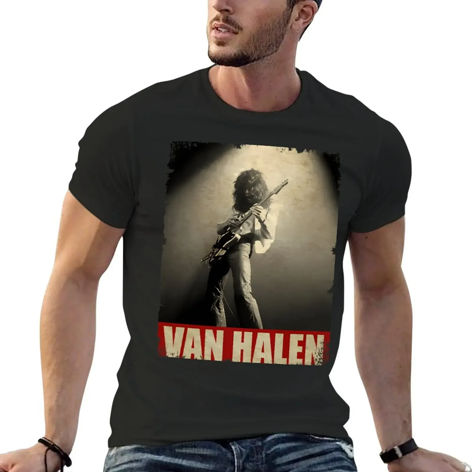 

Eddie Van Halen - RETRO STYLE T-shirt blacks cute tops mens graphic t-shirts big and tall